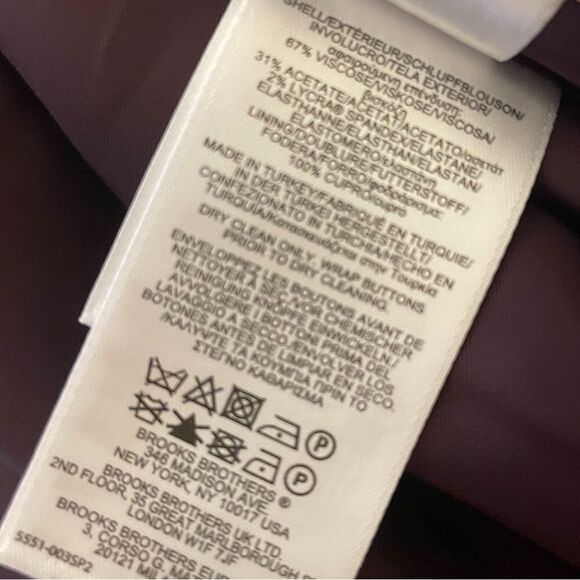 Brooks Brothers Maroon Shift Dress w/Pockets Short Sleeve Size 10 - Picture 7 of 7